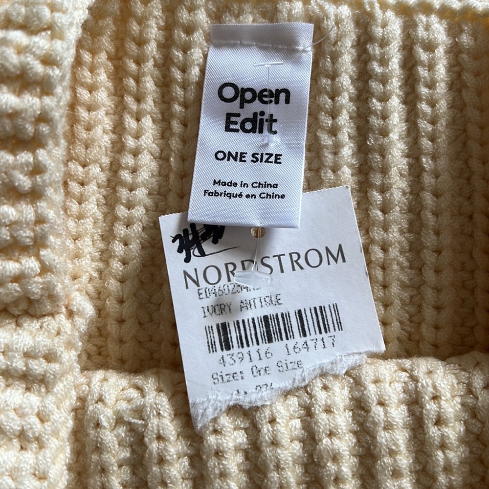 NWOT Open Edit | Ivory Rib Knit Dickey - Picture 4 of 10